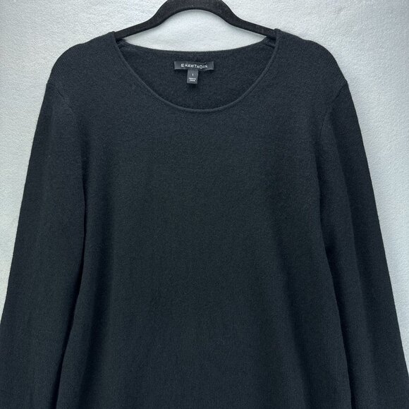 **SOLD**41 Hawthorn Sweater Womens Large Black Pullover Cashmere Knit - Picture 2 of 15